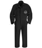 Snap Front Long Sleeve Overall