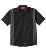 Men’s Industrial Color Block Short-Sleeve Shirt