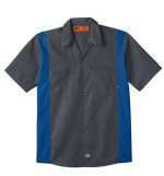 Men’s Industrial Color Block Short-Sleeve Shirt