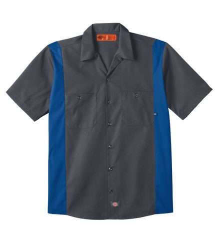 Men’s Industrial Color Block Short-Sleeve Shirt