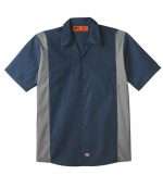 Men’s Industrial Color Block Short-Sleeve Shirt